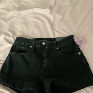 Black Jean Shorts